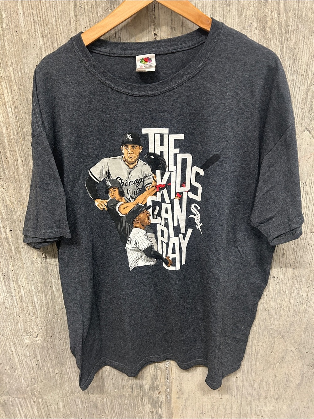 Fruit of the Loom Dark Gray Chicago White Sox Graphic Tee